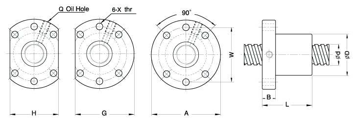 SFU5010-4、 滾珠絲杠軸承