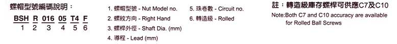 BSHR02005T3FC10、滾珠絲杠軸承