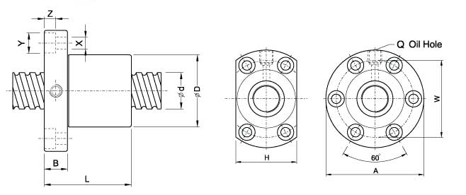 SFM3205-4、滾珠絲杠軸承